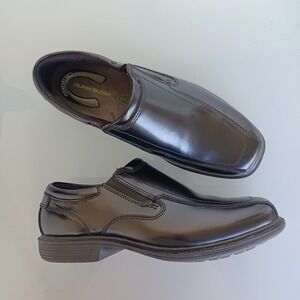 Nunn Bush Kore Mens Black Leather Slip On Dress Shoes Loafers 84357-001 8XW